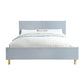 ACME Gaines Eastern King Bed, Gray High Gloss Finish FredCo