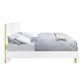 ACME Gaines Eastern King Bed, White High Gloss Finish FredCo