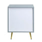 ACME Gaines Nightstand, Gray High Gloss Finish FredCo