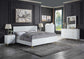 ACME Gaines Queen Bed, White High Gloss Finish FredCo