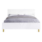 ACME Gaines Queen Bed, White High Gloss Finish FredCo