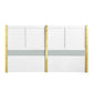 ACME Gaines Queen Bed, White High Gloss Finish FredCo