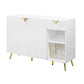 ACME Gaines Server, White High Gloss Finish FredCo
