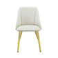 ACME Gaines Side Chair(Set-2), White PU FredCo