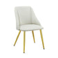 ACME Gaines Side Chair(Set-2), White PU FredCo