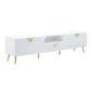 ACME Gaines TV Stand, White High Gloss Finish FredCo