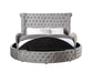 ACME Gaiva Eastern King Bed w/Storage, Gray Velvet FredCo