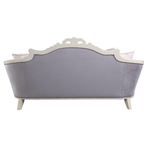 ACME Galelvith Sofa w/5Pillows, Gray Fabric FredCo