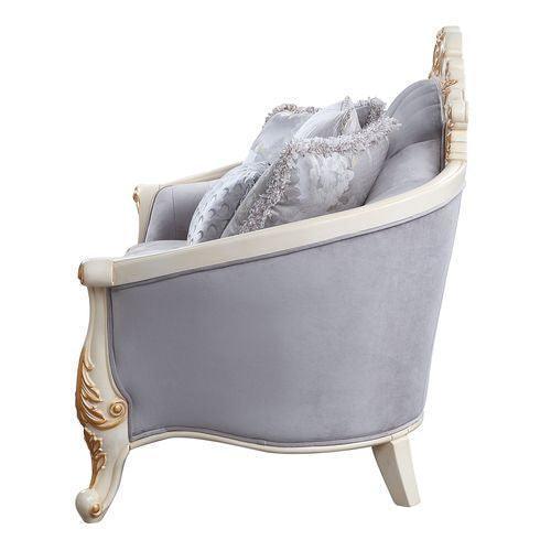 ACME Galelvith Sofa w/5Pillows, Gray Fabric FredCo