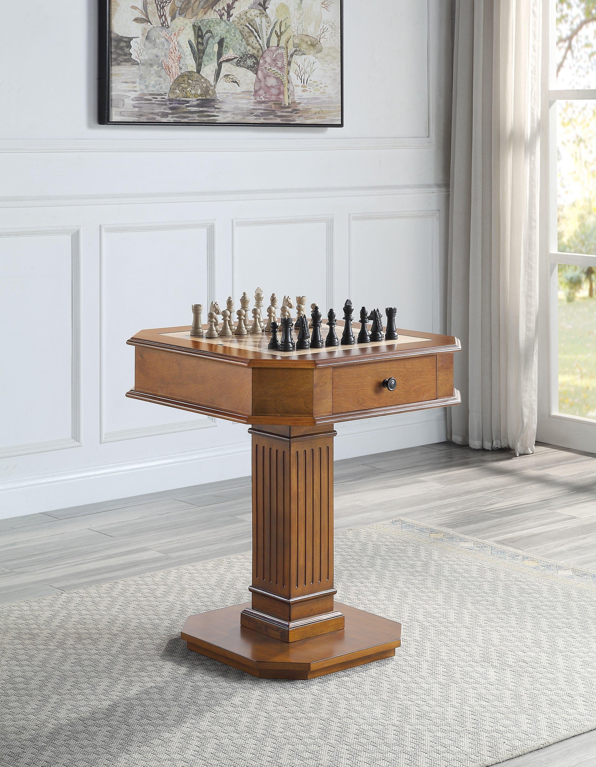 ACME Galini Game Table, Walnut Finish FredCo