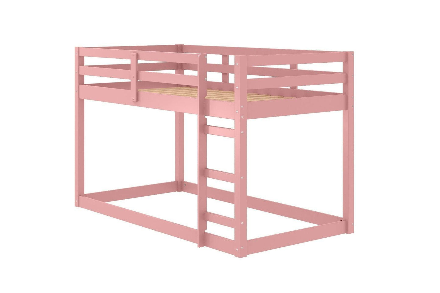 ACME Gaston II Twin Loft Bed, Pink Finish FredCo