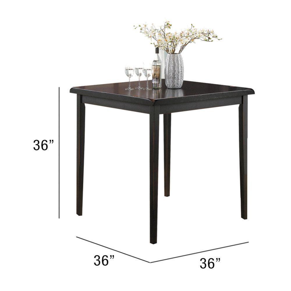 ACME Gaucho 5Pc Pack Counter Height Set, Black FredCo