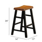 ACME Gaucho 5Pc Pack Counter Height Set, Oak & Black FredCo