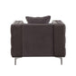 ACME Gillian II Chair w/1 Pillow, Dark Gray Velvet 53389 FredCo