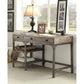 ACME Gorden Desk, Weathered Oak & Antique Silver FredCo