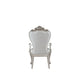 ACME Gorsedd Arm Chair (Set-2), Cream Fabric & Antique White FredCo