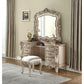 ACME Gorsedd Vanity Desk & Mirror, Antique White FredCo