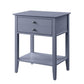 ACME Grardor Side Table (USB Charging Dock), Gray FredCo