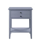 ACME Grardor Side Table (USB Charging Dock), Gray FredCo