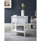 ACME Grardor Side Table (USB Charging Dock), White FredCo