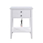 ACME Grardor Side Table (USB Charging Dock), White FredCo