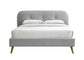 ACME Graves Eastern King Bed, Gray Fabric FredCo