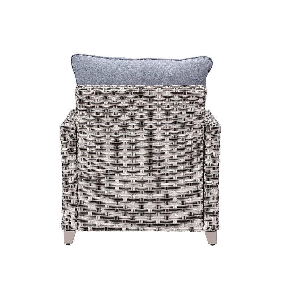 ACME Greeley 4PC Pack Patio Sofa Set, Gray Fabric & Gray Finish FredCo