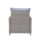 ACME Greeley 4PC Pack Patio Sofa Set, Gray Fabric & Gray Finish FredCo