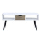 ACME Halima Coffee Table, White & Black Finish FredCo