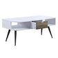 ACME Halima Coffee Table, White & Black Finish FredCo