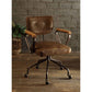 ACME Hallie Executive Office Chair, Vintage Whiskey Top Grain Leather FredCo