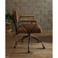 ACME Hallie Executive Office Chair, Vintage Whiskey Top Grain Leather FredCo
