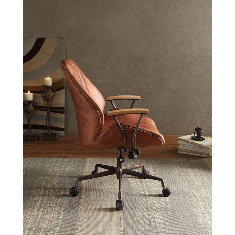 ACME Hamilton Executive Office Chair, Cocoa Top Grain Leather FredCo
