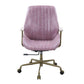 ACME Hamilton Office Chair, Pink Top Grain Leather FredCo