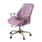 ACME Hamilton Office Chair, Pink Top Grain Leather FredCo