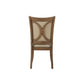 ACME Harald Side Chair (Set-2), Beige PU & Gray Oak FredCo