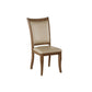 ACME Harald Side Chair (Set-2), Beige PU & Gray Oak FredCo