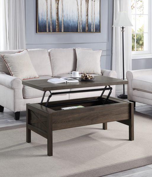 ACME Harel Coffee Table w/Lift Top, Walnut Finish FredCo