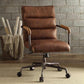 ACME Harith Executive Office Chair, Retro Brown Top Grain Leather FredCo