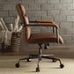 ACME Harith Executive Office Chair, Retro Brown Top Grain Leather FredCo