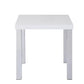 ACME Harta End Table, White High Gloss & Chrome FredCo