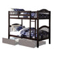 ACME Heartland Twin/Twin Bunk Bed, Espresso 2554 FredCo