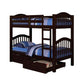 ACME Heartland Twin/Twin Bunk Bed, Espresso 2554 FredCo