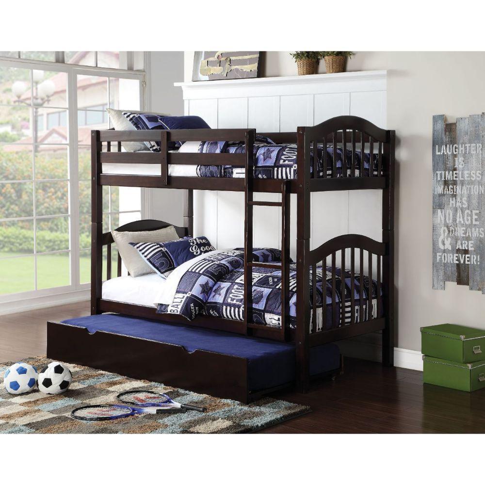 ACME Heartland Twin/Twin Bunk Bed, Espresso 2554 FredCo