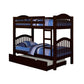 ACME Heartland Twin/Twin Bunk Bed, Espresso 2554 FredCo