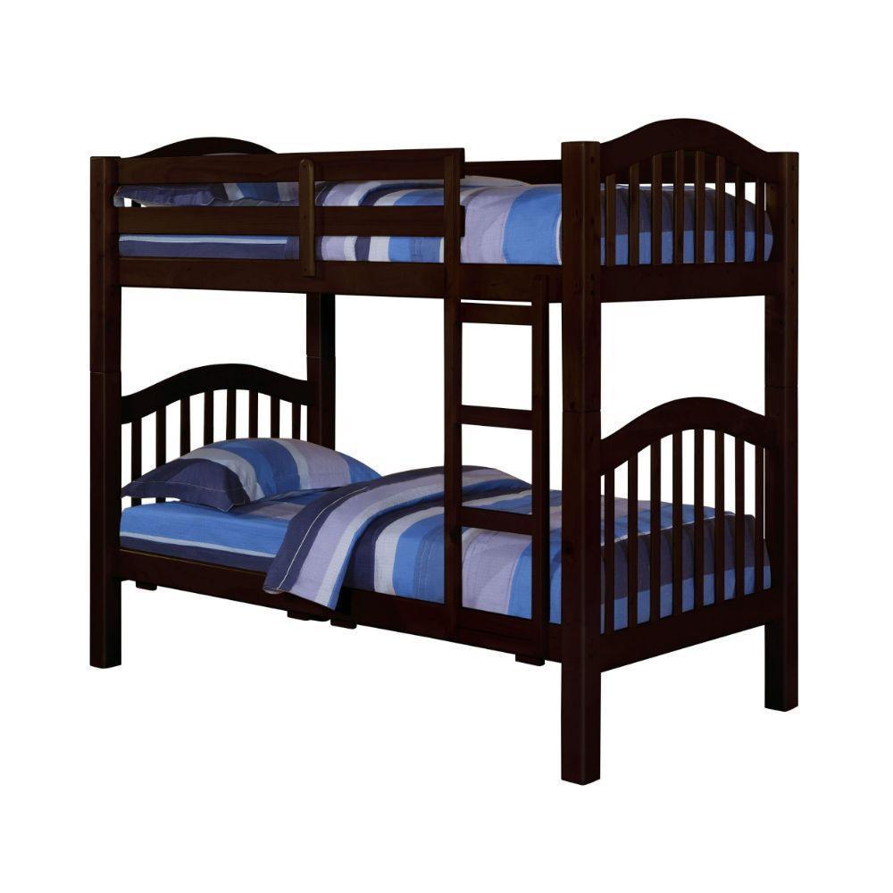 ACME Heartland Twin/Twin Bunk Bed, Espresso 2554 FredCo