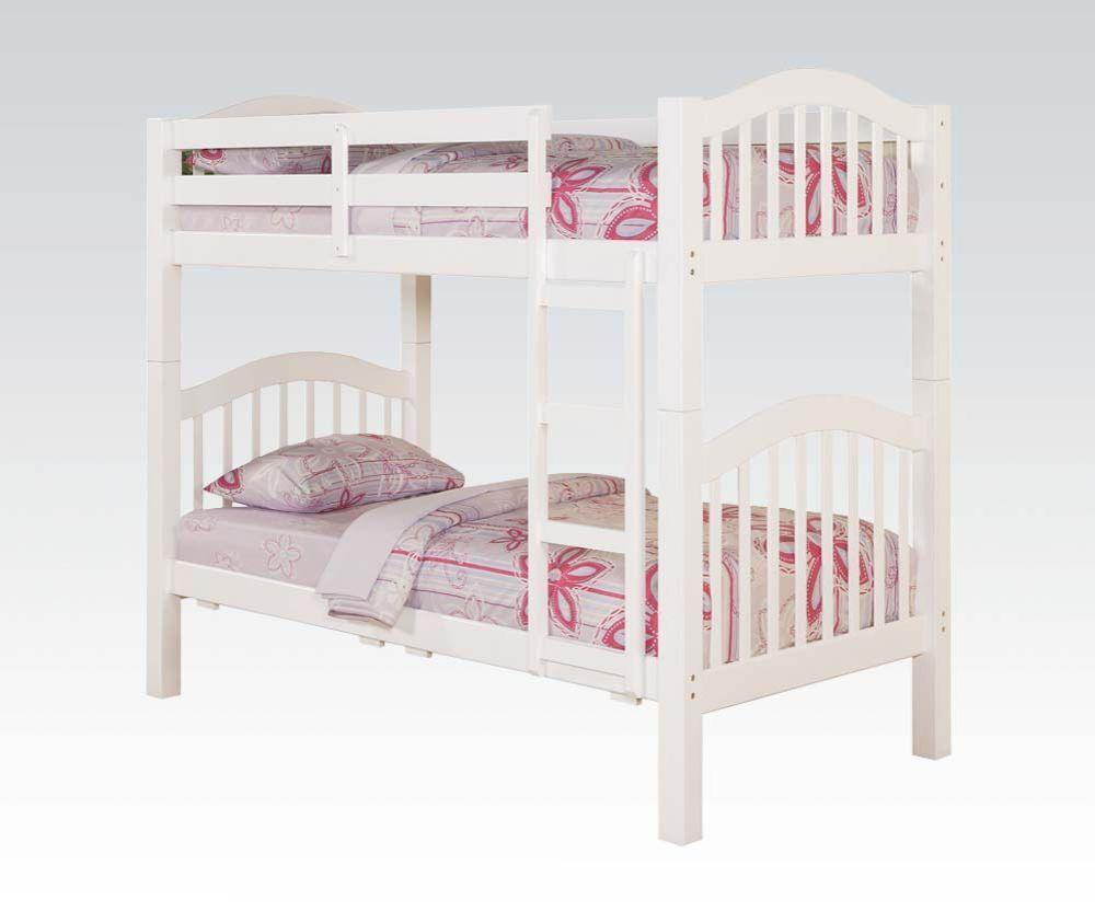 ACME Heartland Twin/Twin Bunk Bed, White 2354 FredCo