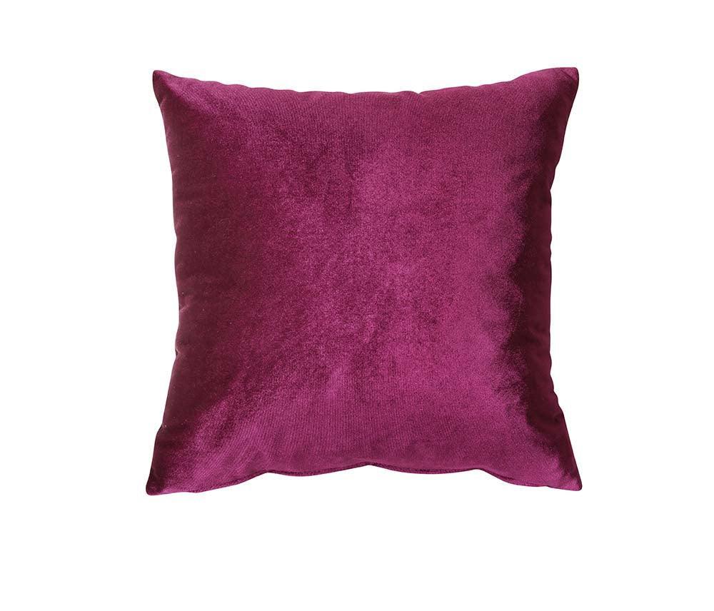 ACME Heibero Loveseat w/2 Pillows, Burgundy Velvet FredCo