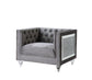 ACME HeiberoII Chair, Gray Velvet FredCo