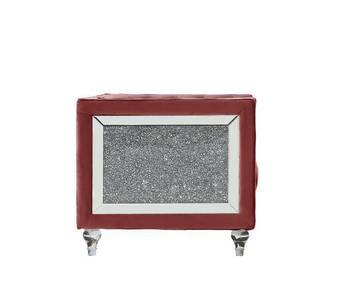 ACME HeiberoII Chair, Pink Velvet FredCo